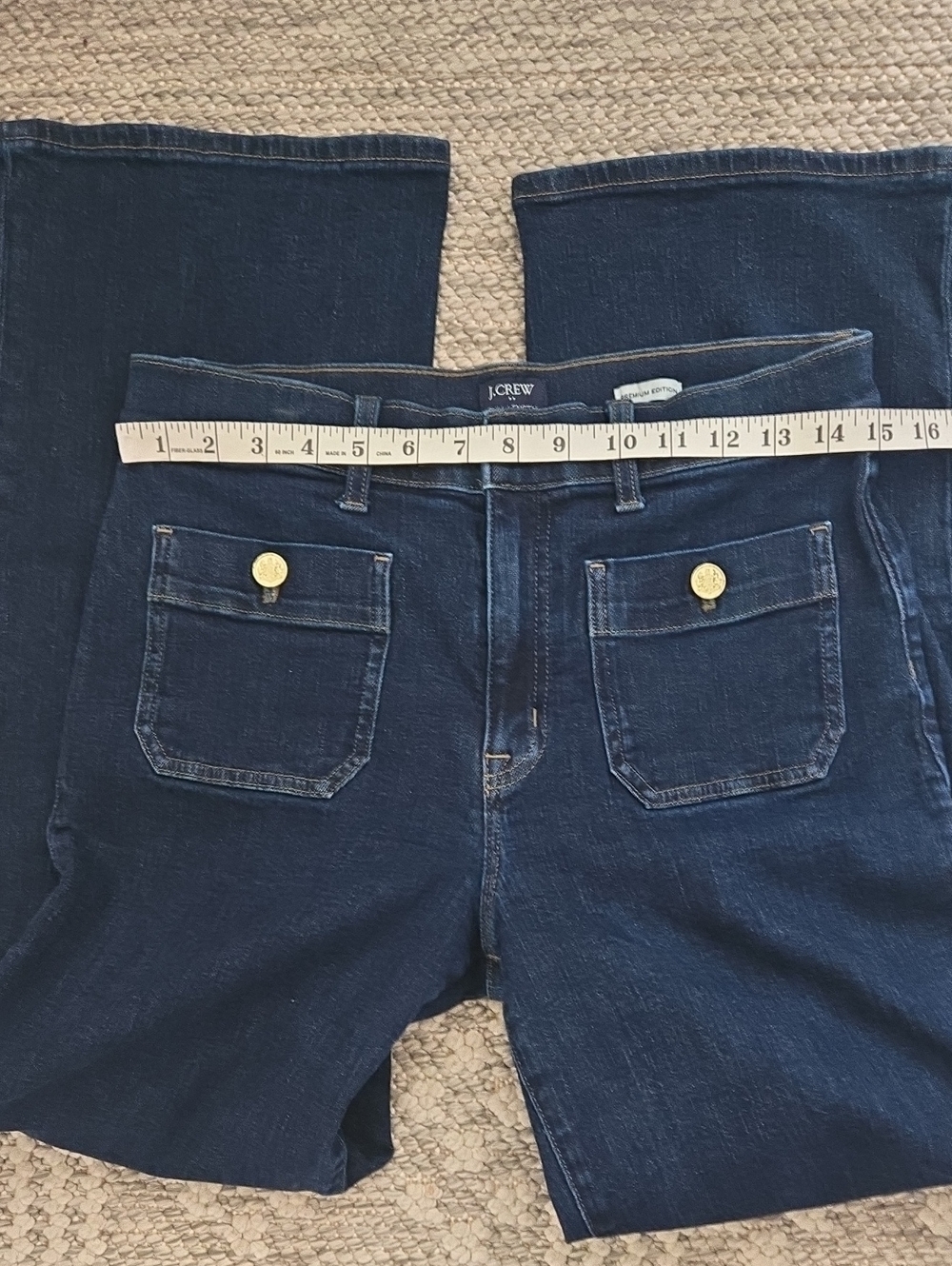 NEW J Crew Slim Wide Leg Jeans 28 Sailor Premium Denim Summer Style - Picture 8 of 12